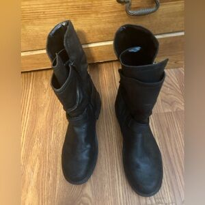 Carlos by Carlos Santana Black Combat Moto Boots